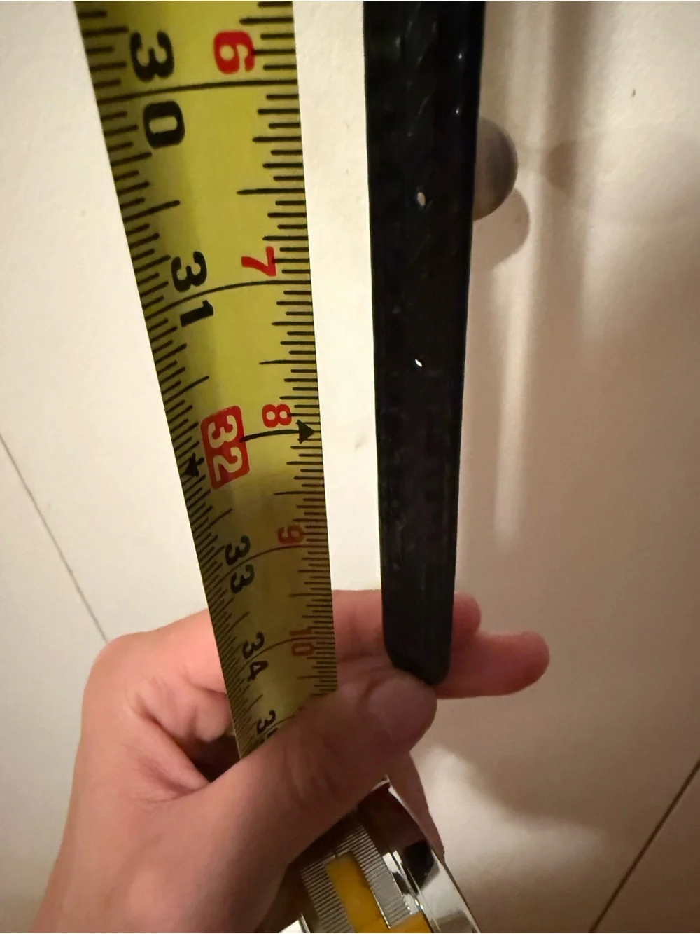 Black Leather Strap Belt